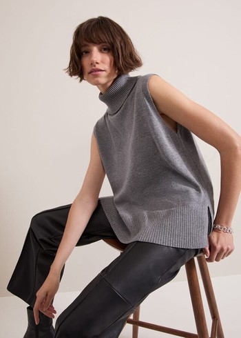 Phase Eight Rachelle Grey Knitwear Grey USA | 3785410-HX